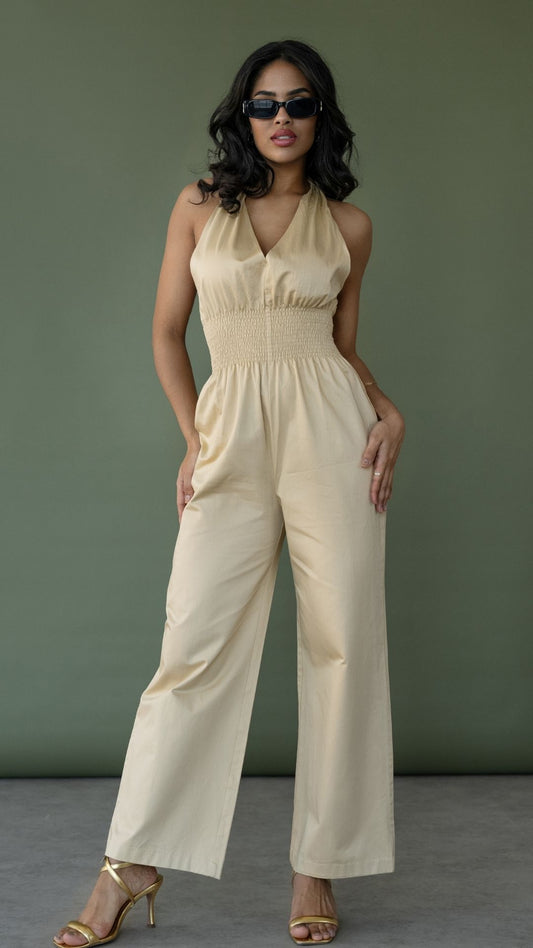 Tie up jumpsuit