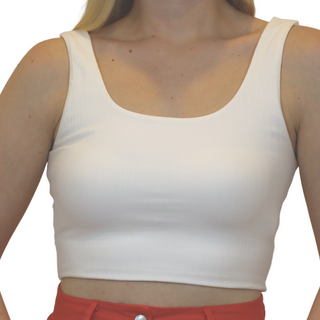 Image 2 of Soft square neck crop top