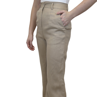 Main Image of Linen formal straight leg trousers