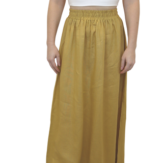 Front of Linen long flowing skirt